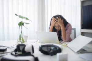 Women stressed at work